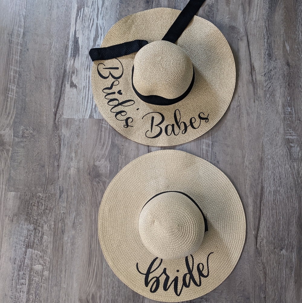 Bridal Party sun hats